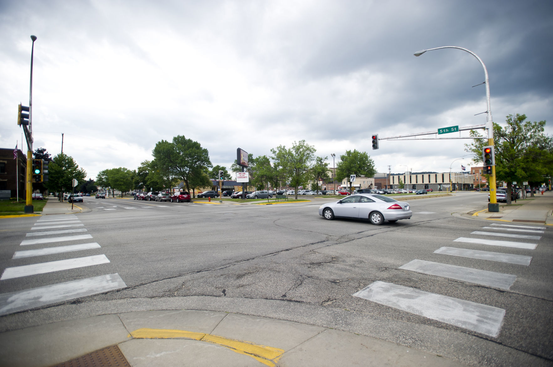Main Street and Fifth Street - 15 crashes